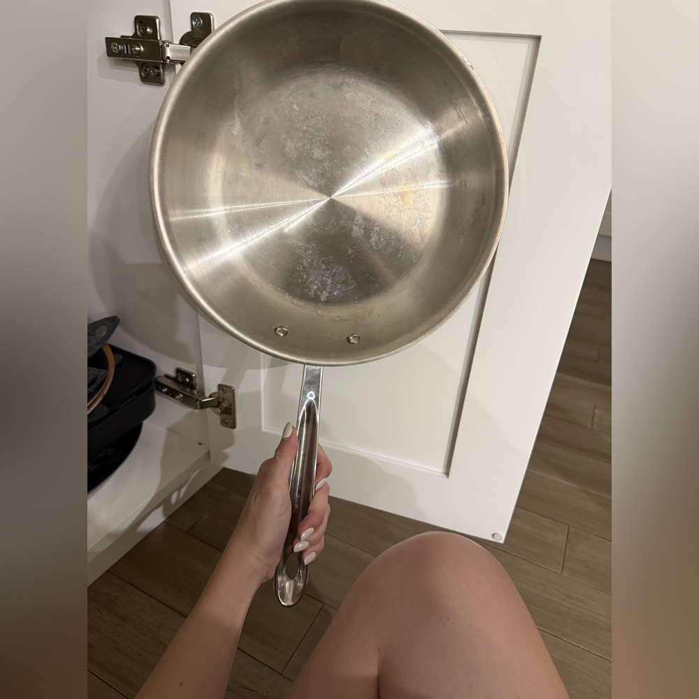All clad D3 Stainless Steel 10” Frying Pan - Silver